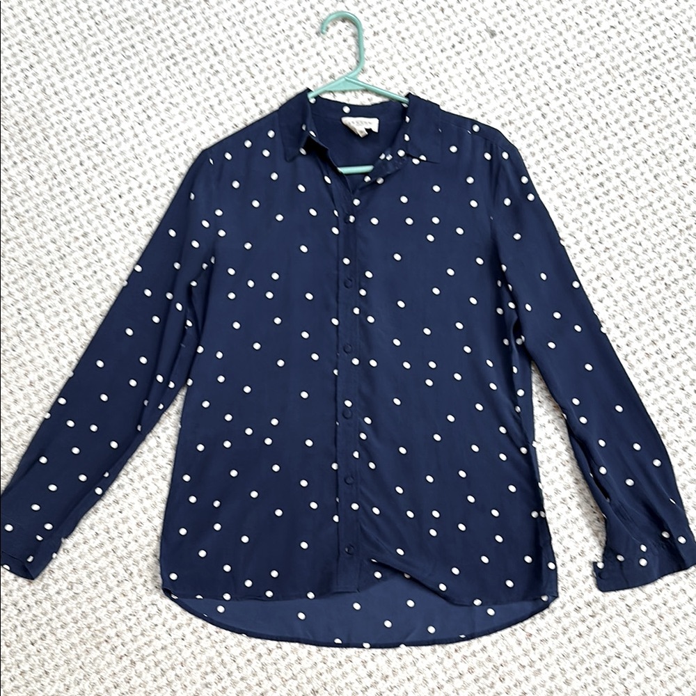 Sézane Ann Silk Shirt - GUC - Size 36 FR 4 US (pls read description)